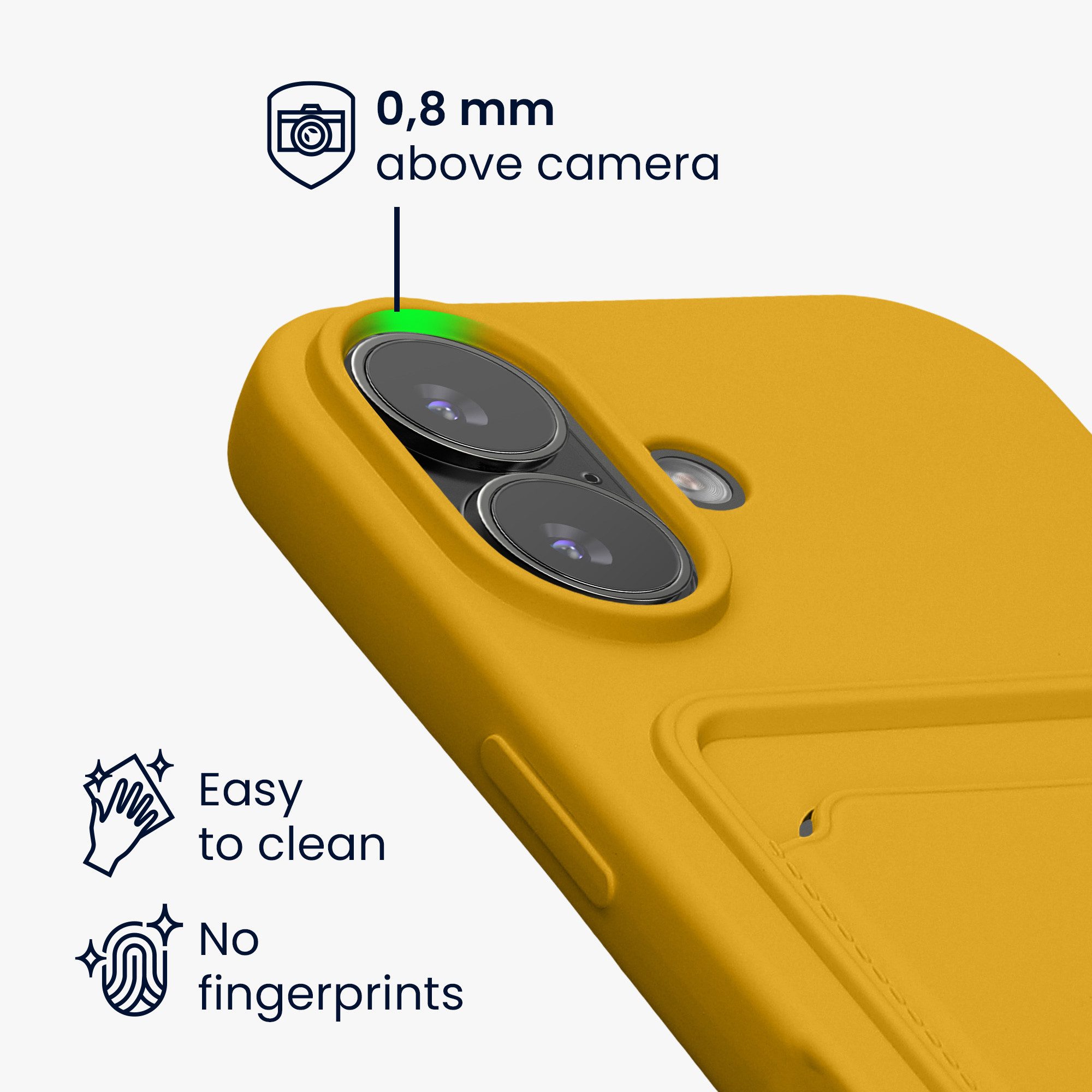 kwmobile Smartphone-Hülle Hülle für Apple iPhone 17, Handyhülle mit Fach für Karten - Handy Cover Case