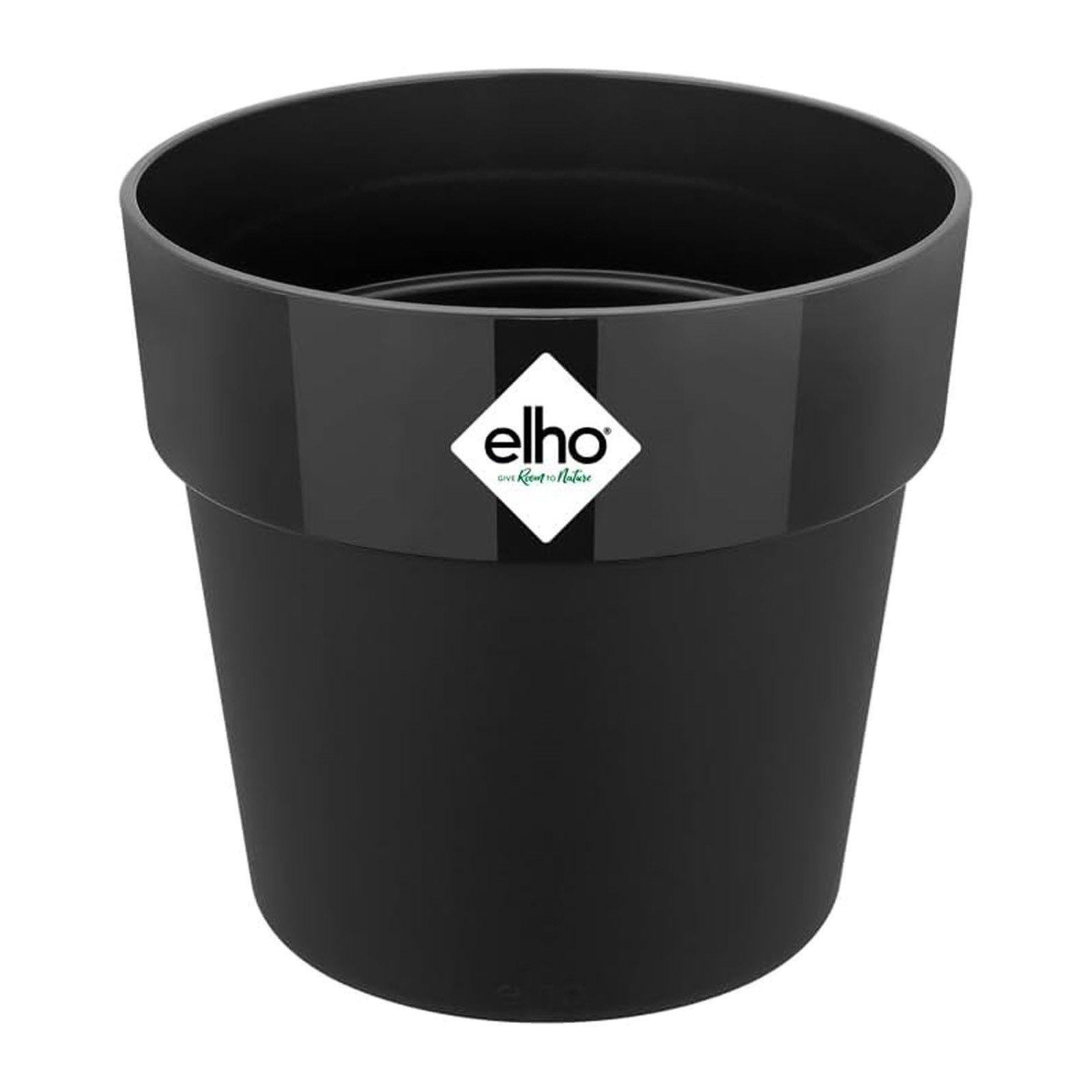 Elho Blumentopf B.for Blumenkübel Pflanztopf Übertopf Pflanzgefäß, Schwarz ⌀ 30 x H 27 cm