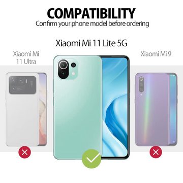 MyGadget Handyhülle Silikon Hülle für Xiaomi Mi 11 Lite 5G, robuste Schutzhülle TPU Case Slim Silikonhülle Back Cover Kratzfest