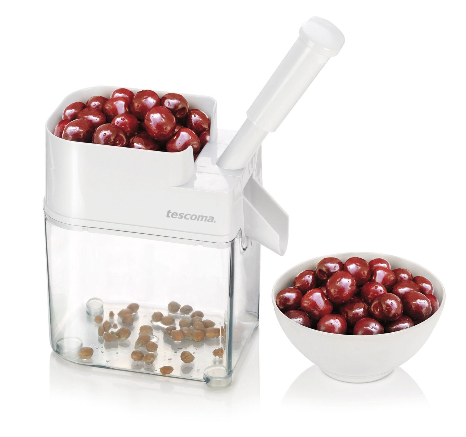 Tescoma Entkerner Kirschentkerner, Kunststoff, (Packung, 1-tlg., Cherrymat), Spülmaschinenfest