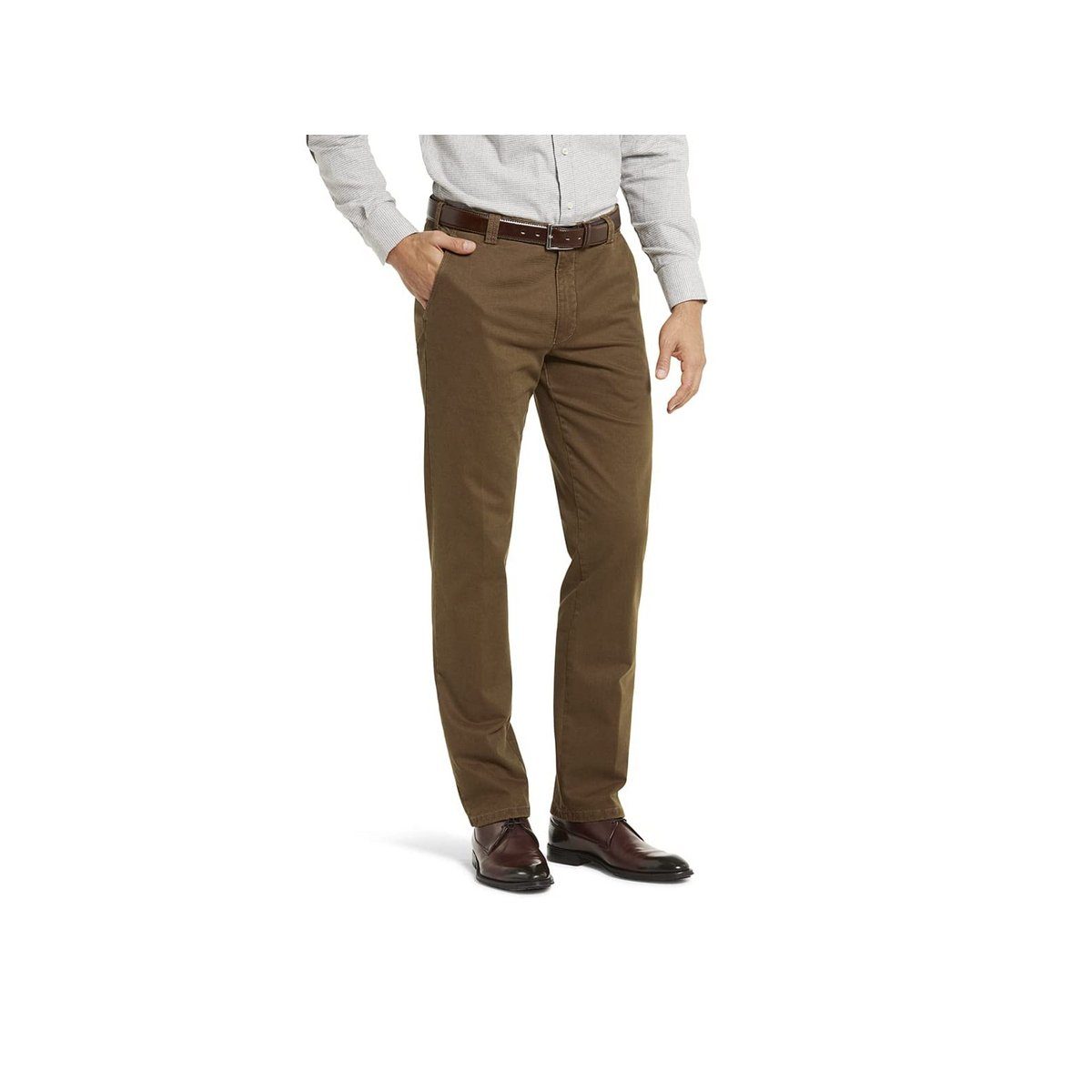 MEYER Shorts beige regular (1-tlg)