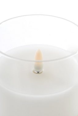 Wohnando LED-Kerze Große LED-Kerze im Glas: Stimmungsvolle, gemütliche Beleuchtung