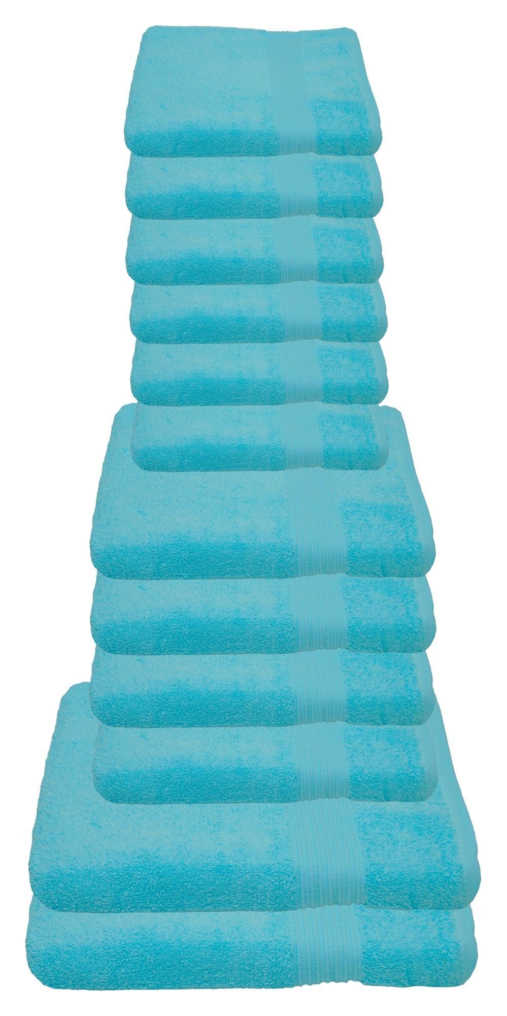 Julie Julsen Handtücher 12-Handtücher-Babyblau, Baumwolle (12-St) günstig online kaufen