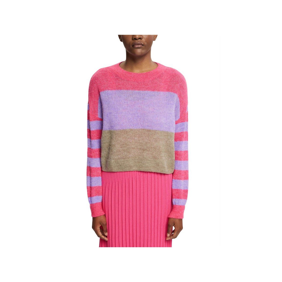 Longpullover Pullover für Damen in unifarben