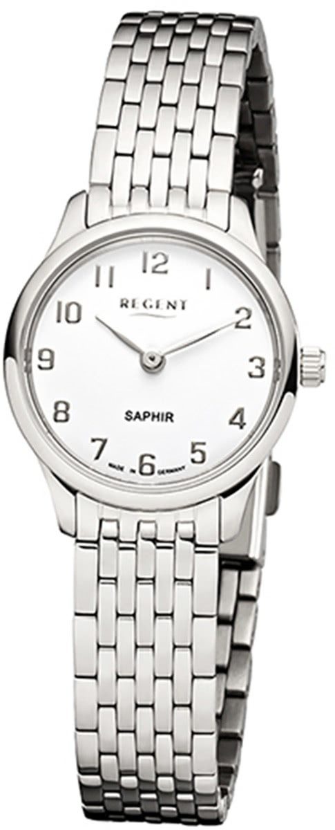 Regent Quarzuhr Regent Damen Uhr GM-1457 Metall Quarz, (Analoguhr), Damen Armbanduhr rund, klein (ca. 25mm), Metallarmband