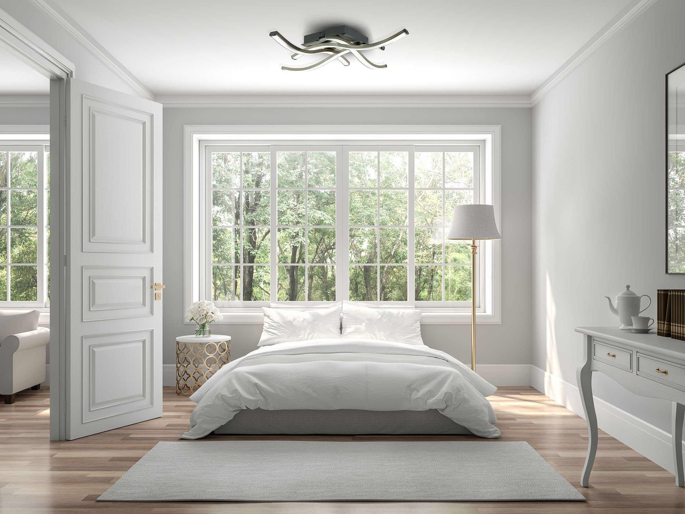 TRANGO LED Deckenleuchte, Dimmfunktion, 3132 Design günstig online kaufen