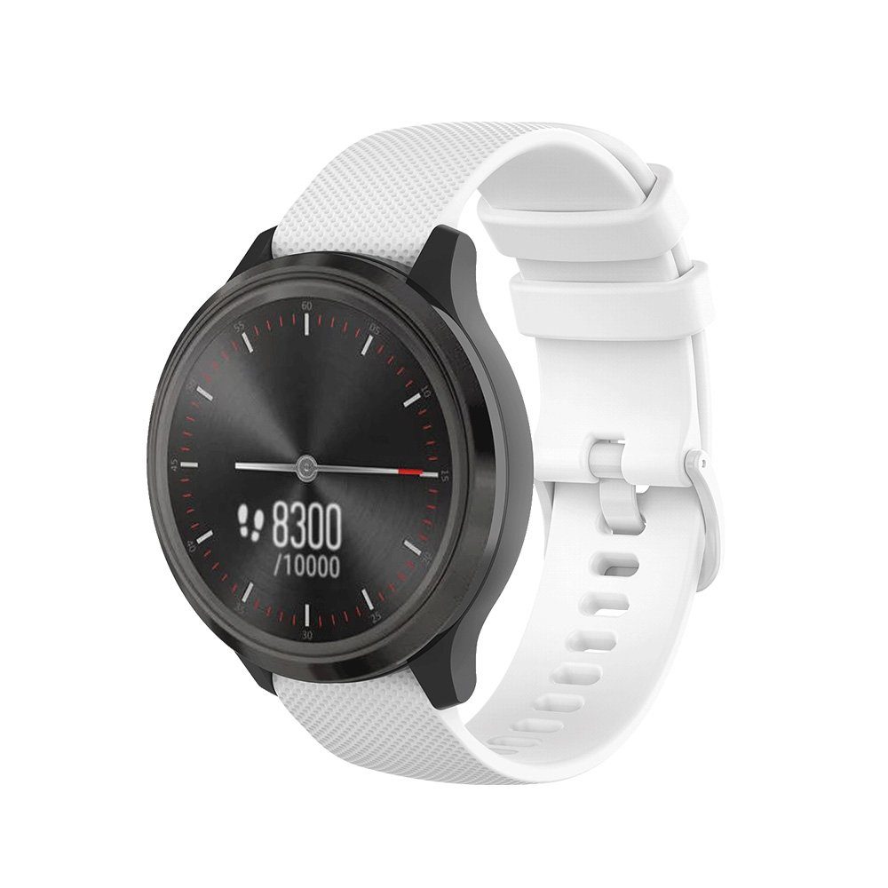 Weiß 6 Wasserdicht Samsung für Silikonband SmartWatch-Armband Farben, Uhrenarmband Watch/Huawei 18 Smartwatch-Armband Breiten, Watch/Garmin/Fossi mm/22mm BTTO mm/20 Galaxy