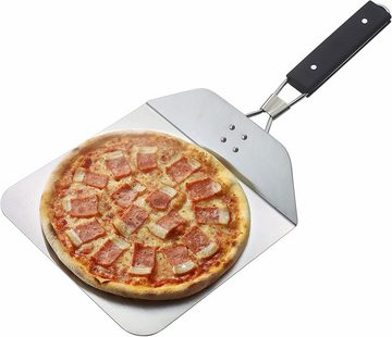 UE Stock Pizzaschieber Pizzaschaufel Edelstahl mit klappbarem Griff 25x25 cm Gesamtlänge 53cm, Ein Muss in Ihrer Küche