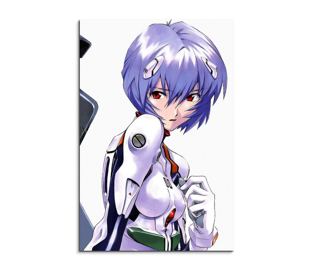 Sinus Art Leinwandbild Neon Genesis Evangelion Ayanami Rei 90x60cm