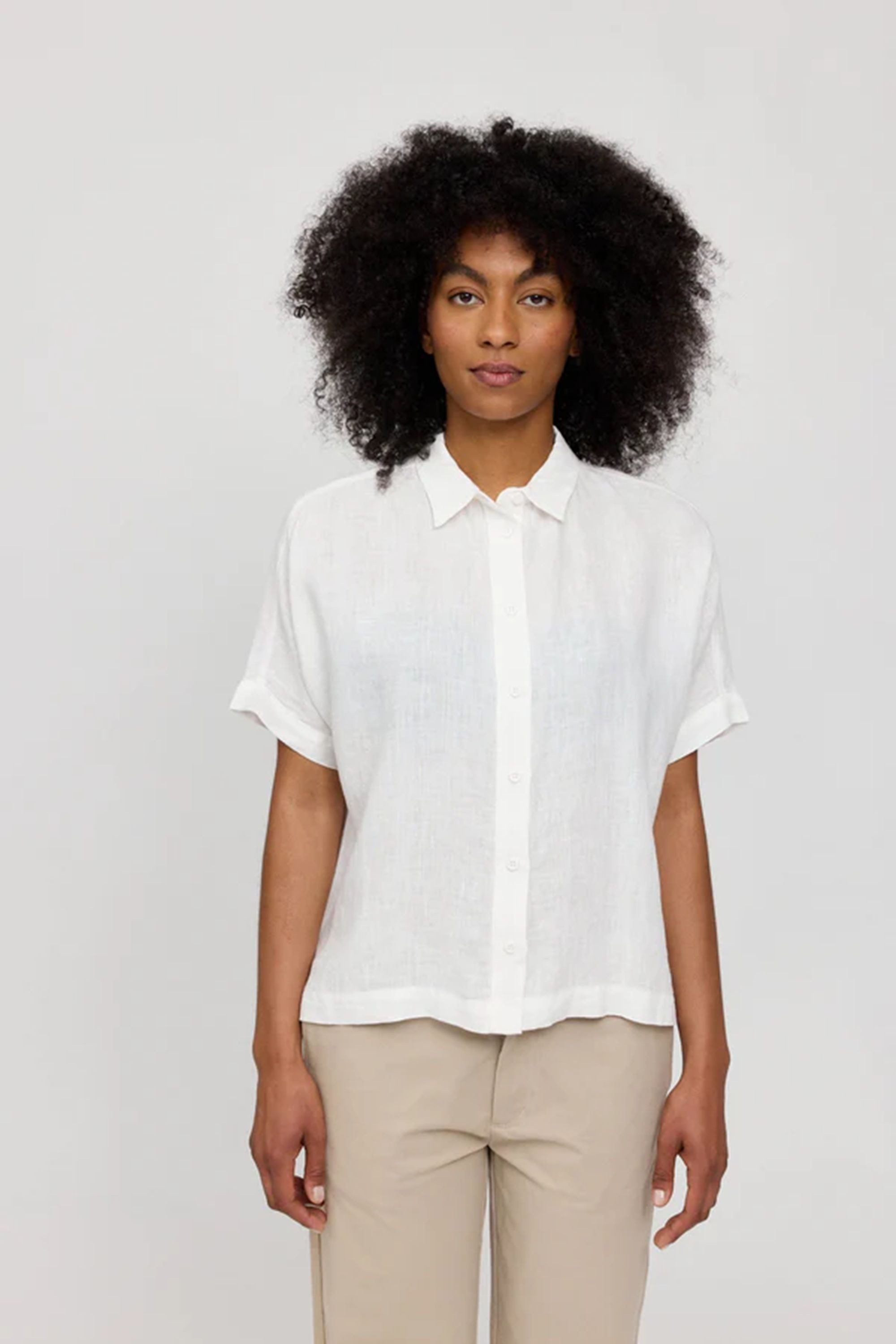 MAZINE Shirtbluse Short Sleeve Linen Shirt