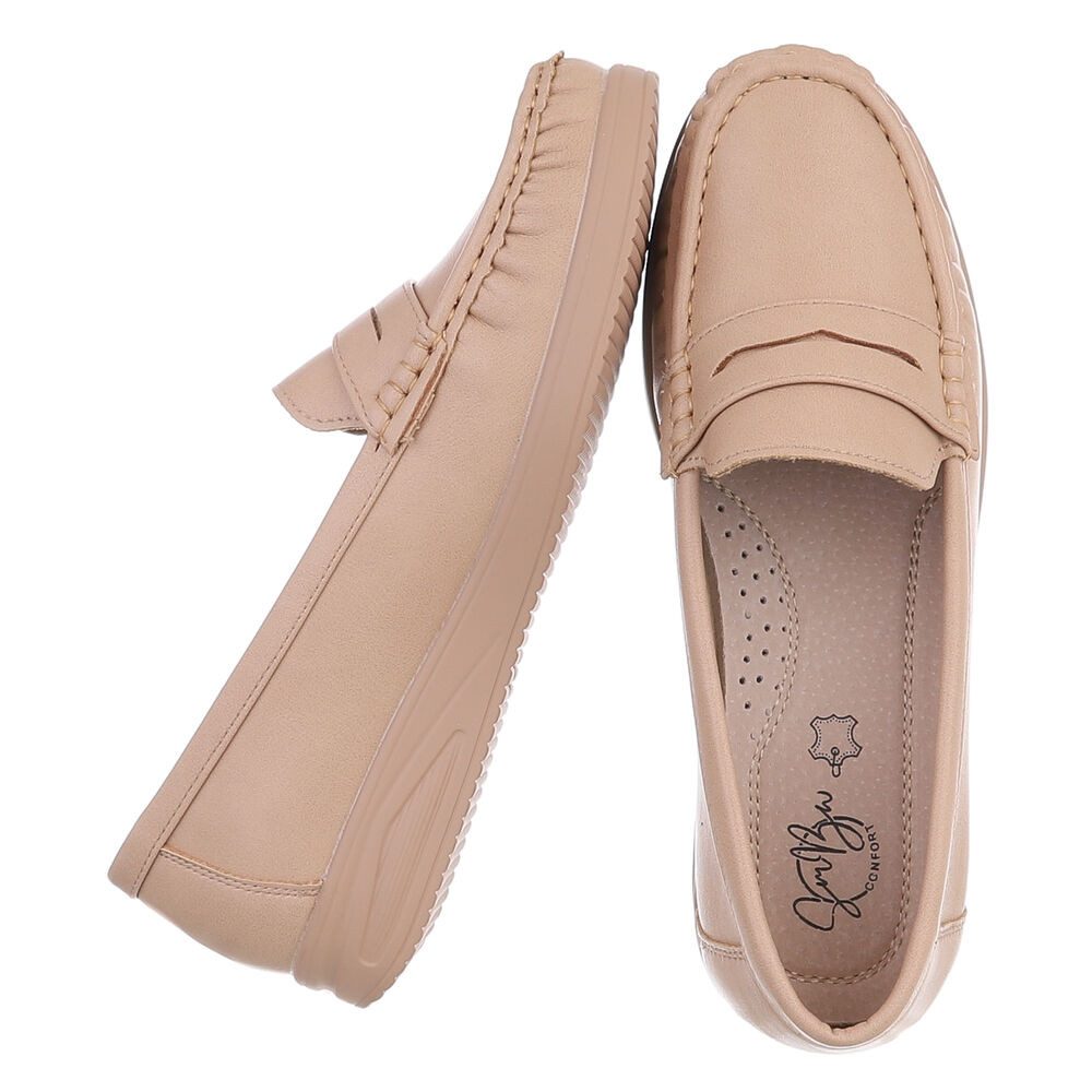 Ital-Design Elegante Damen Mokassins mit optimalem Tragekomfort Slipper (91 günstig online kaufen