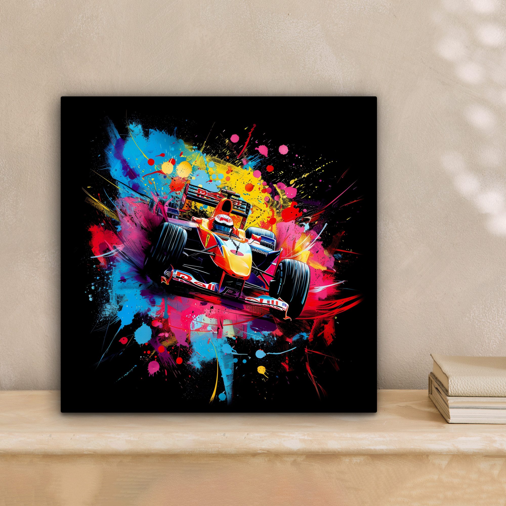 OneMillionCanvasses® Leinwandbild Graffiti - Sport - Auto - Formel 1 - Moto günstig online kaufen