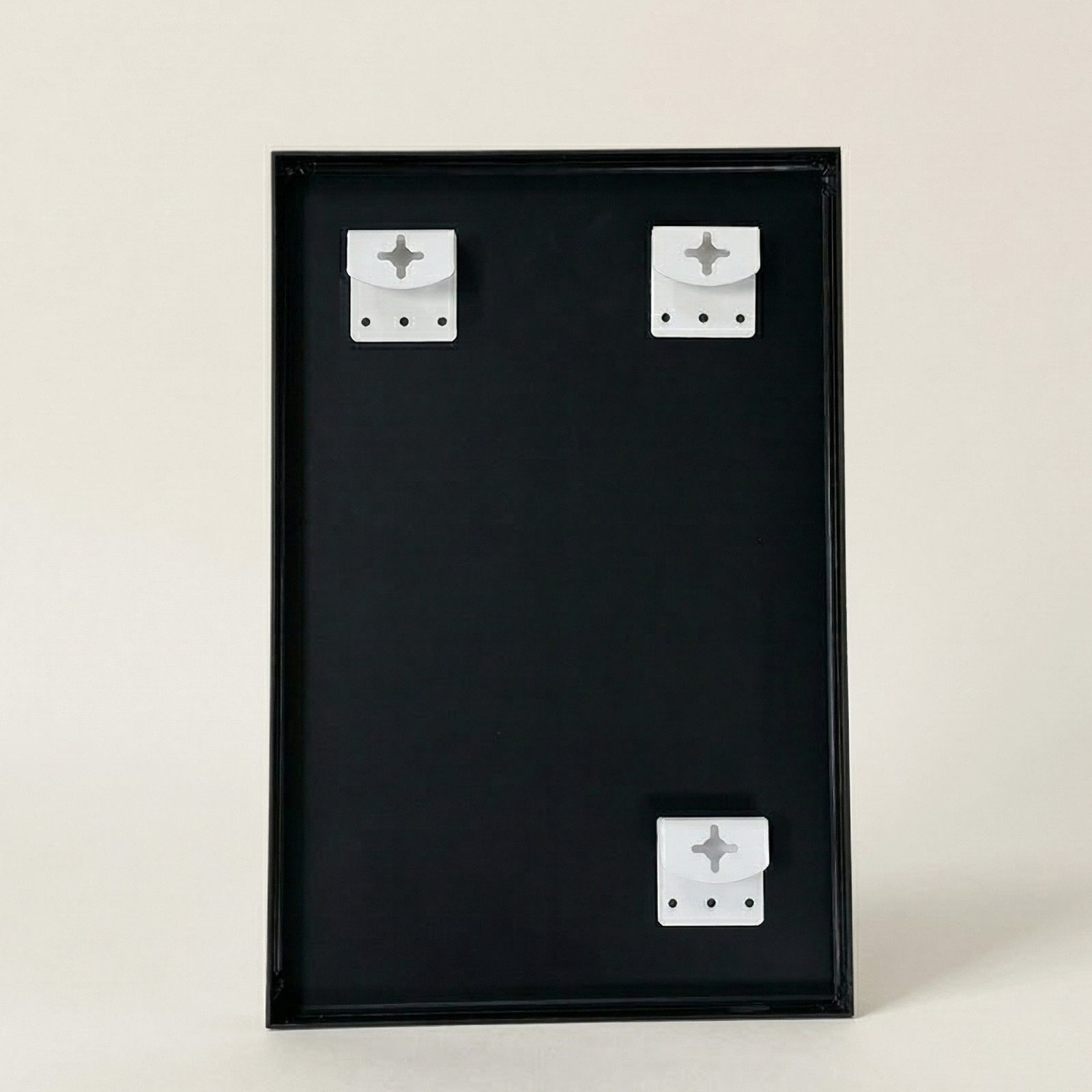 SCENA LIVING Wandspiegel Rechteckiger Wandspiegel AXION, 60 x 40 cm, schwarz, Kompakter Wandspiegel