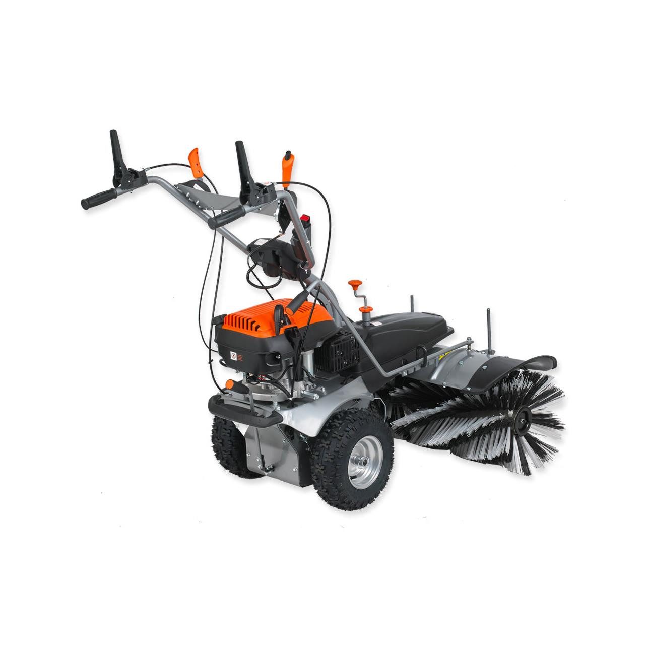 FUXTEC Handkehrmaschine FX-KM1196, 100 cm Arbeitsbreite, 100 cm Arbeitsbreite, Easy-Start, Elektro-Start, 4.9 PS, inkl. Besen