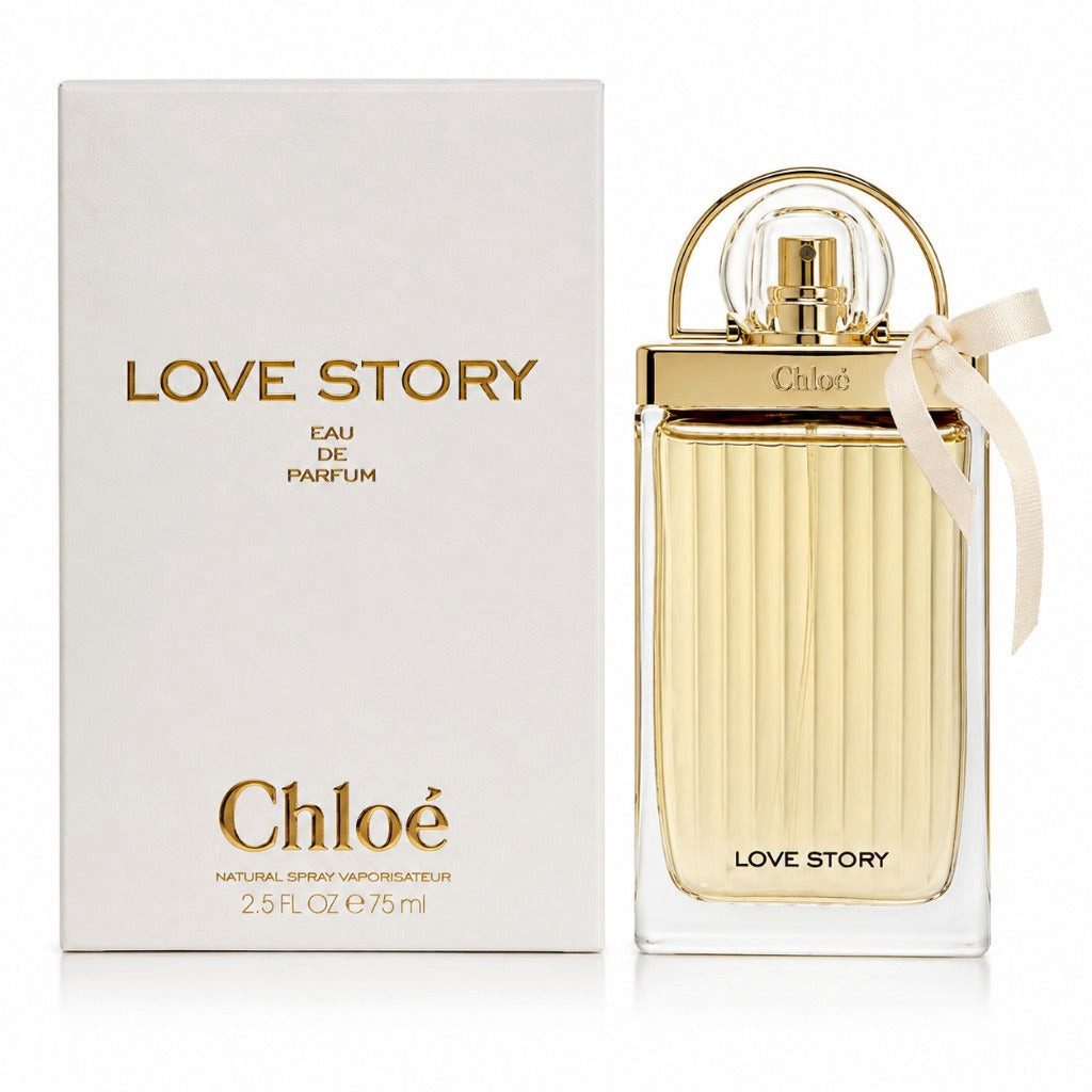 Chloé Duft-Set Love Story EDP – Blumig Frisch + Parfümzerstäuber (leer)