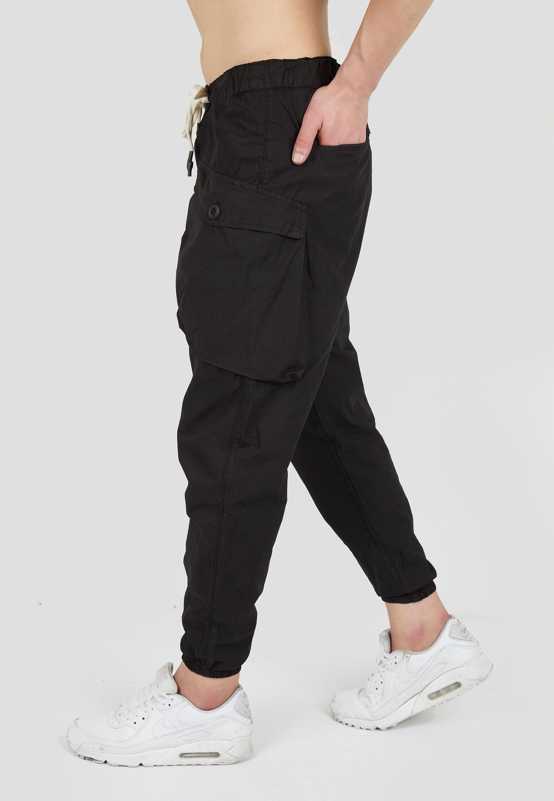 Tom Barron Jerseyhose mit aufgesetzten Taschen BLACK MILKY