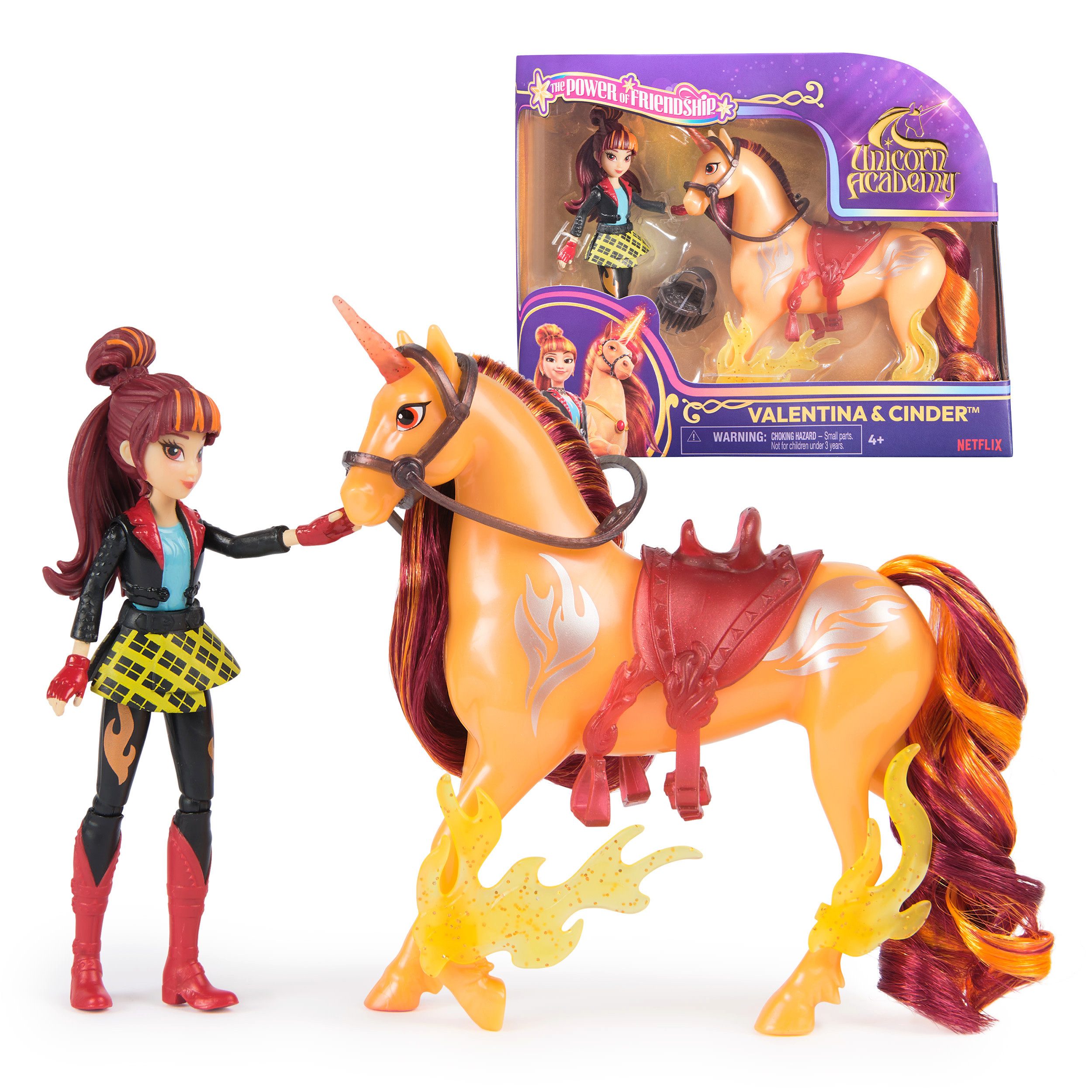 Spin Master Anziehpuppe Unicorn Academy - Valentina und Einhorn Cinder Set