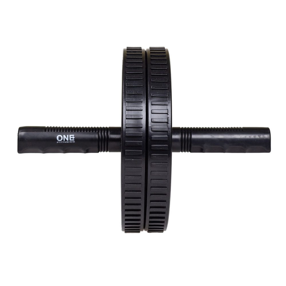 ONE FITNESS Bauchtrainer Doppel-Bauchroller (Spar-Set, 1-St., Fitness), Griffe und Räder mit Anti-Rutsch-Oberfläche für sicheres Handling