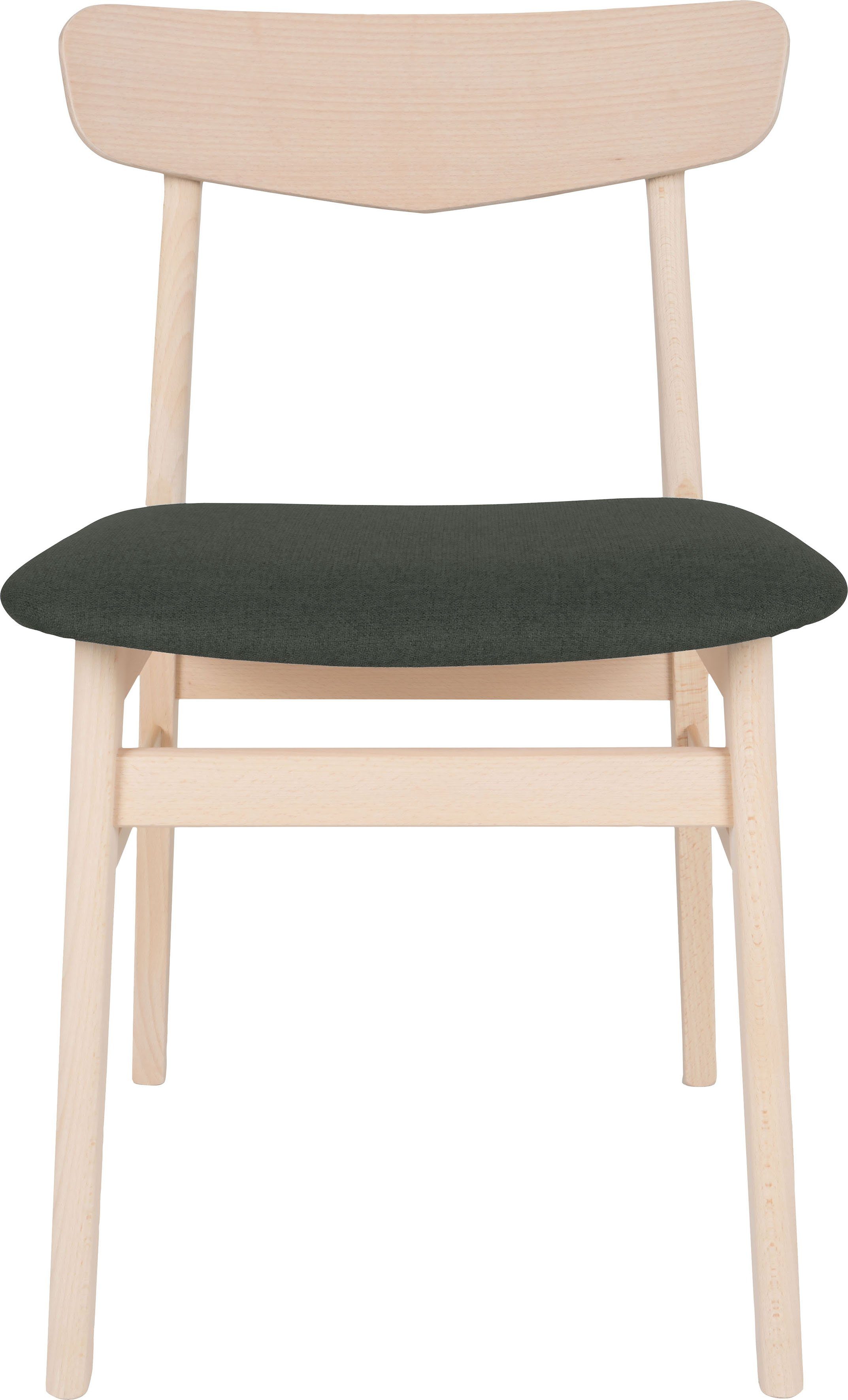 Hammel Furniture Esszimmerstuhl Findahl Mosbøl gepolsterte dunkelgrau St), (2 Farben 2/4 Massivholz, versch. Hammel by Stk), (Set, Sitzfläche