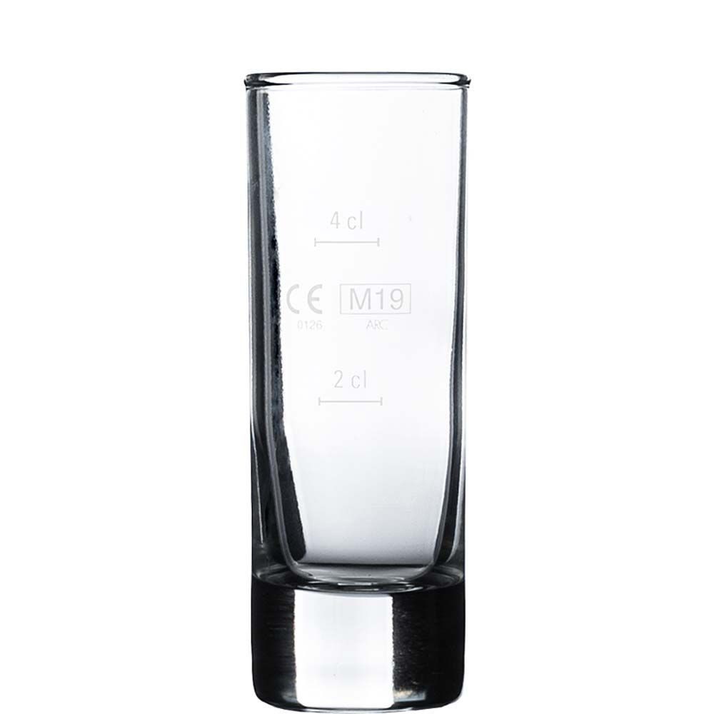 Arcoroc Schnapsglas Islande Shot 6,5cl, /-/ 2cl+4cl, ARC V9690, 12-tlg., Glas