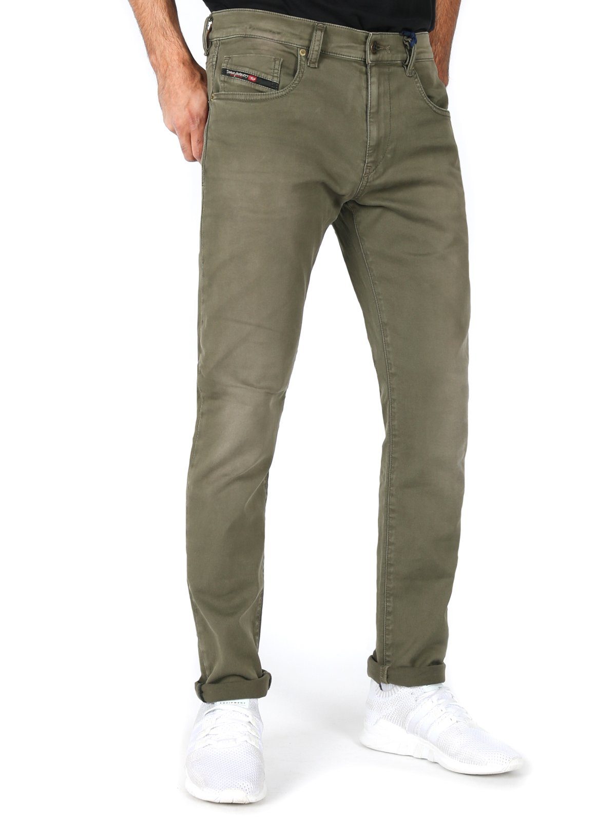 Stretch D-Strukt Jogg Jeans - Slim-fit-Jeans Diesel 0670M Armeegrün