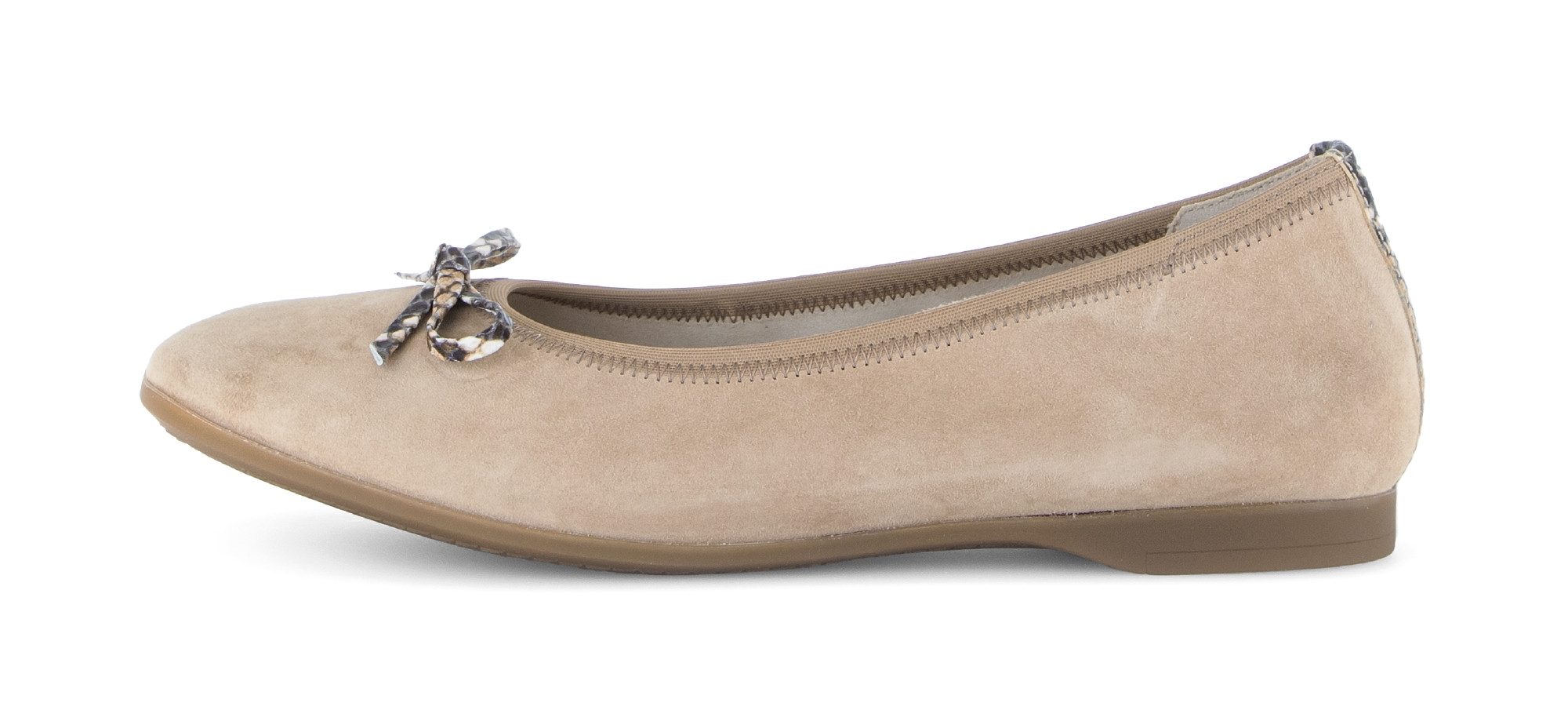 Gabor Ballerina Businessschuh, Flats, Schlupfschuh mit Zierscheife