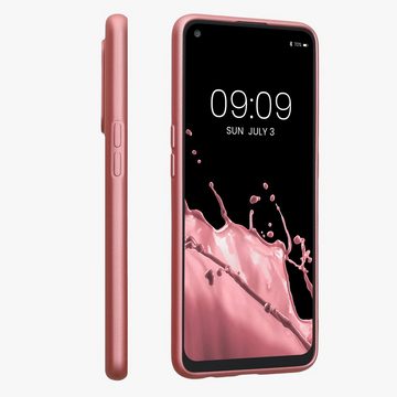 kwmobile Handyhülle Case für Oppo A94 (5G), Hülle Silikon metallisch schimmernd - Handyhülle Cover