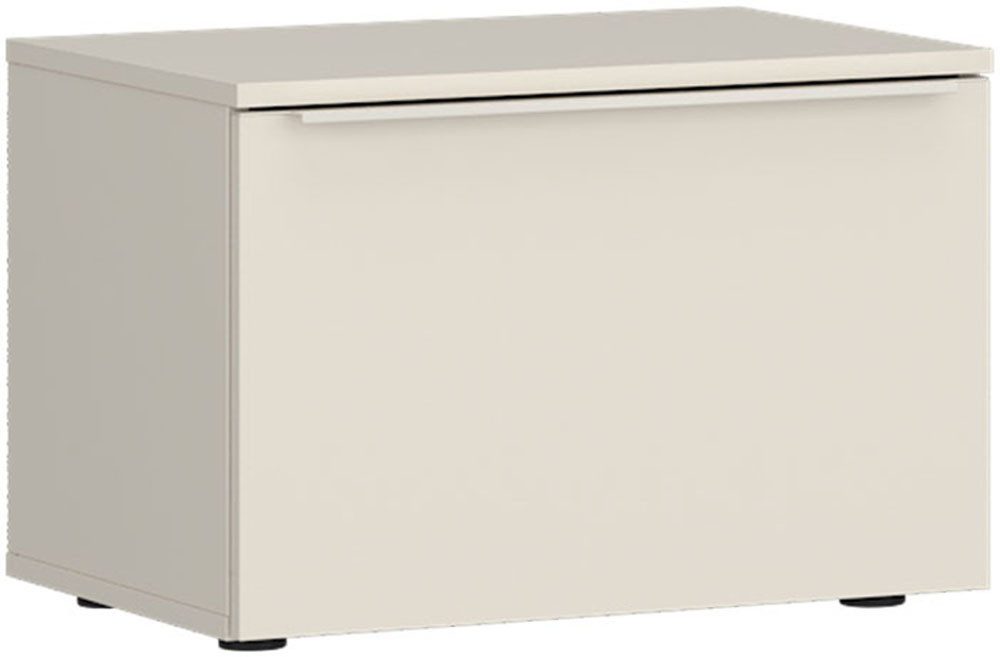 TOM TAILOR HOME Nachtkommode COLOR PUZZLE - Schublade mit farbigem Griff, Nachttisch mit Schublade, Softclose