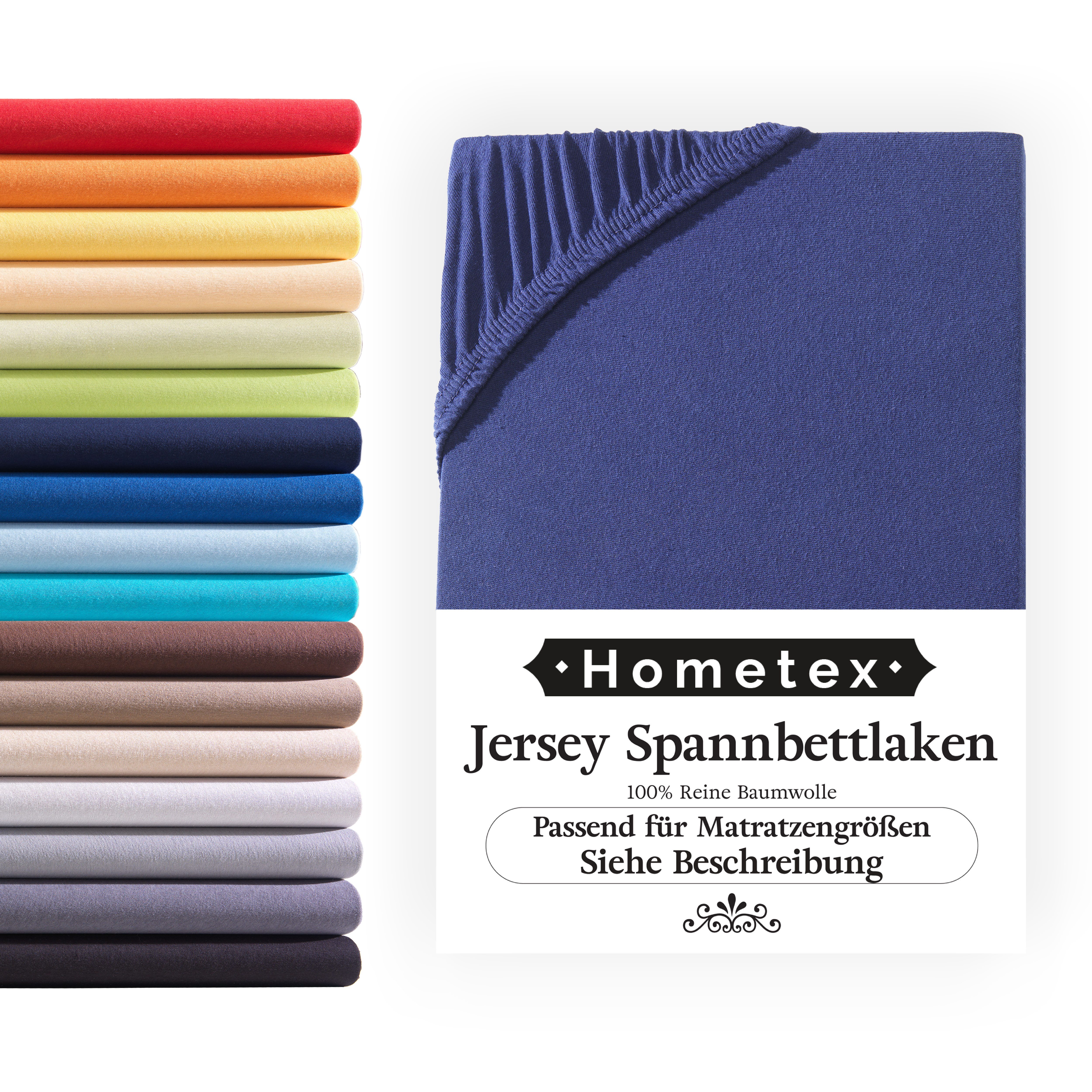 Hometex Premium Textiles Spannbettlaken Jersey-Bettlaken aus günstig online kaufen