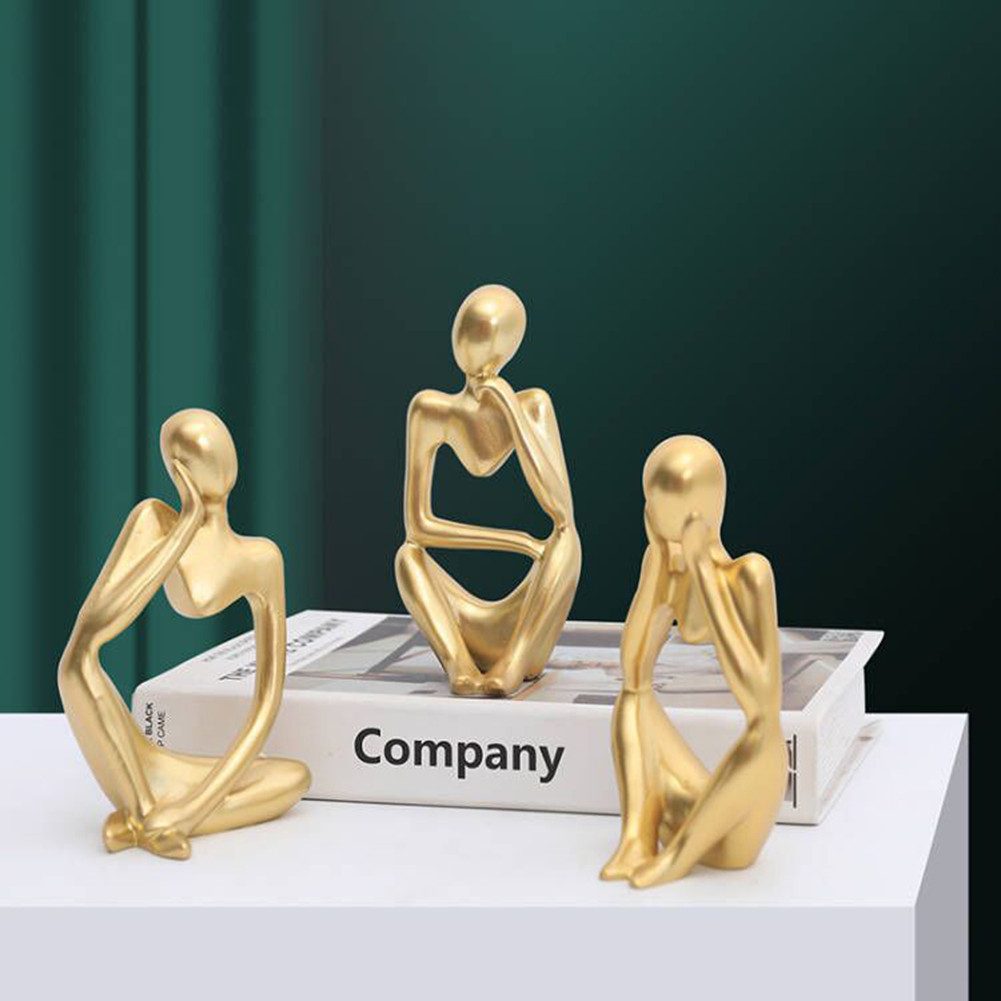 GarveeMore Skulptur 3pcs Abstrakte moderne Denker günstig online kaufen