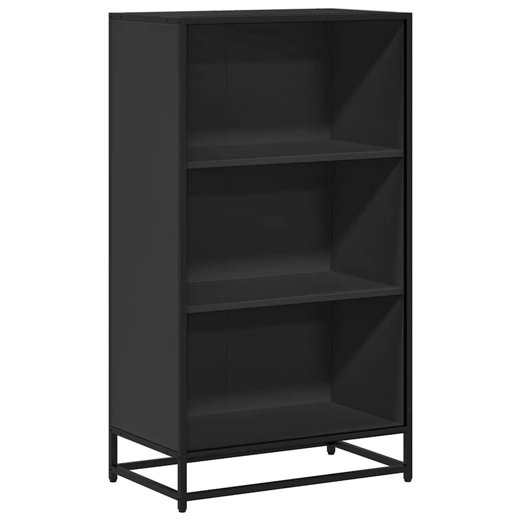vidaXL Bücherregal Bücherregal Schwarz 60x35x107,5 cm Holzwerkstoff, 1-tlg., Bücherregal Schwarz 60x35x107,5 cm Holzwerkstoff