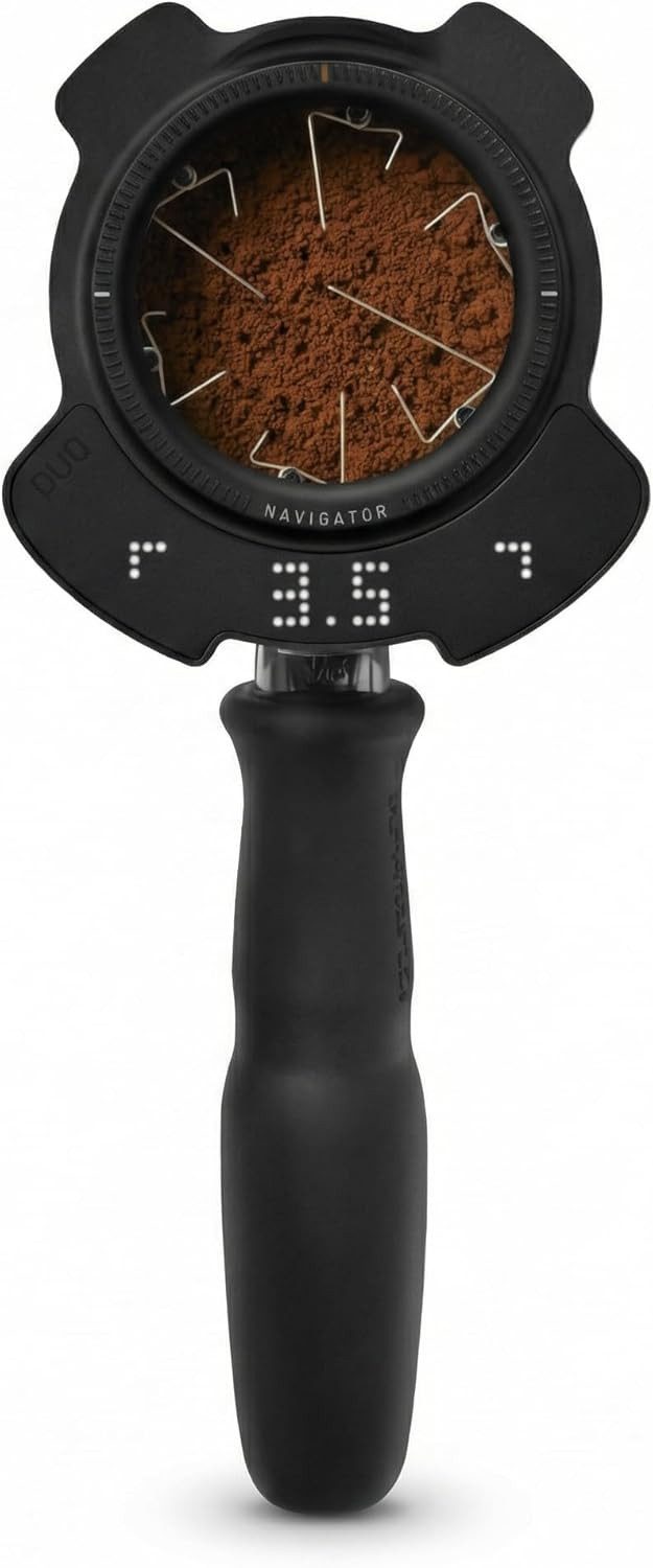 LK Trend & Style Tamper Avanti PUQ Navigator Elektronisches WDT-Tool für Espresso, Elektronische Wdt-Technologie, 58mm Siebträger