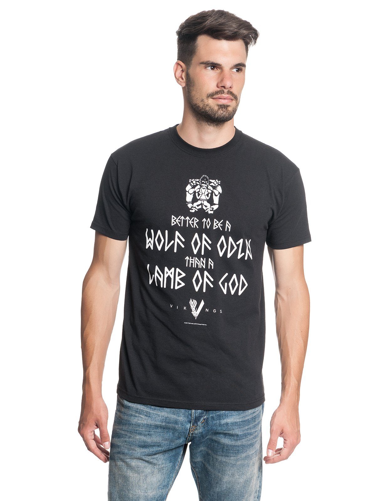 Nastrovje Potsdam Odin Of Vikings Wolf T-Shirt