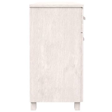 möbelando Sideboard Trier (B/H/T 113 x 80 x 40 cm), aus Kiefer in Weiß mit 3 Schubladen und 3 Türen