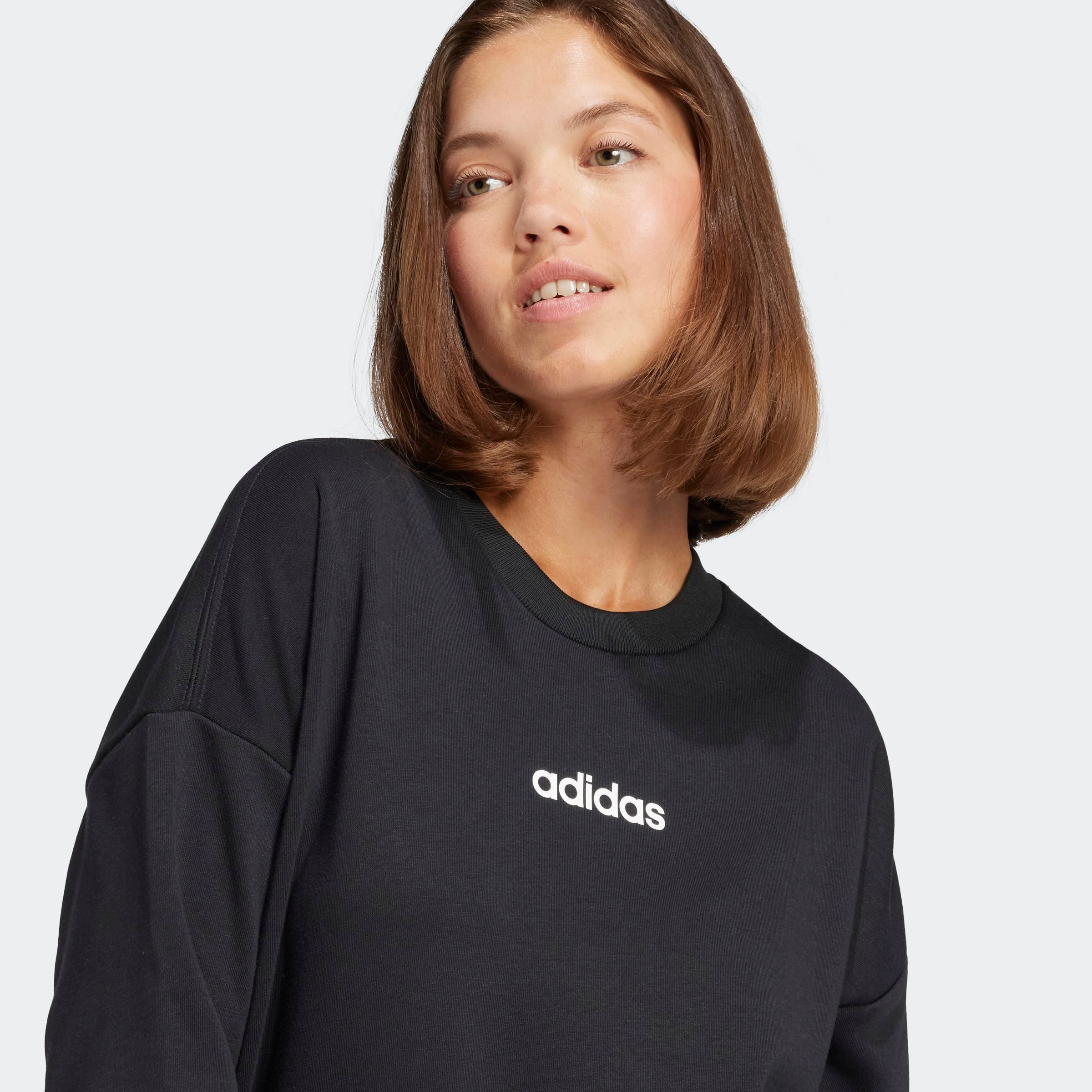 adidas Sportswear Sweatshirt ESSENTIALS LINEAR FRENCH TERRY mit Rundhalsausschnitt, ohne Verschluss, normale Schnittform – Bild 5 von 5