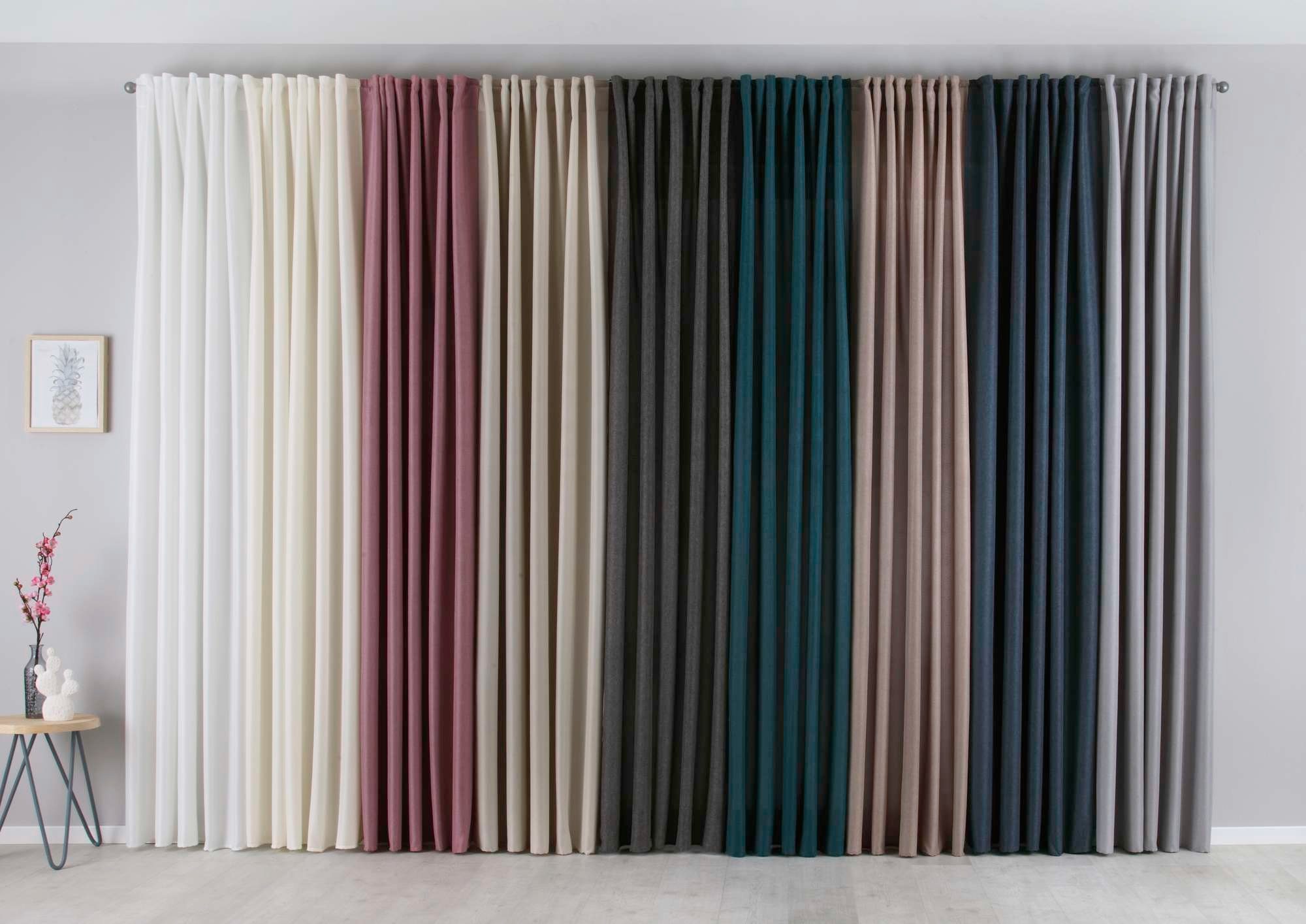 Gardinenbox Vorhang (1 St), verdecketeSchlaufen, transparent, Cationic »JEN günstig online kaufen