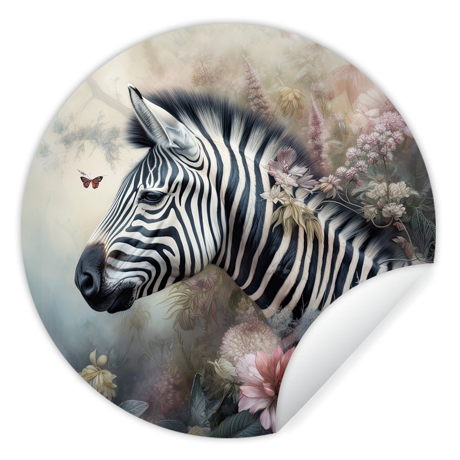 MuchoWow Wandsticker Zebra - Wilde Tiere günstig online kaufen