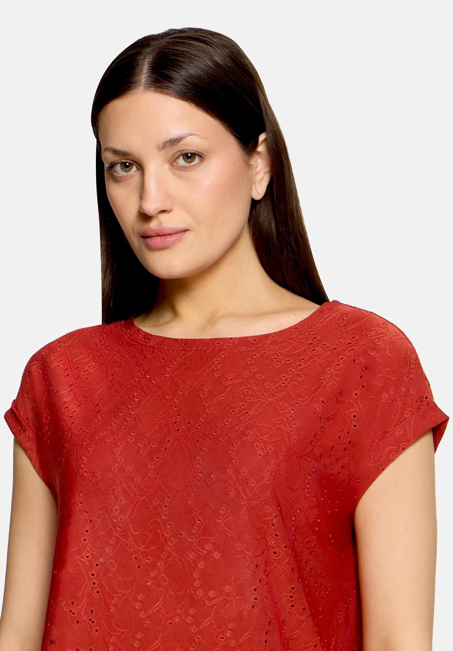 Betty&Co Kurzarmshirt Damen mit Struktur (1-tlg)