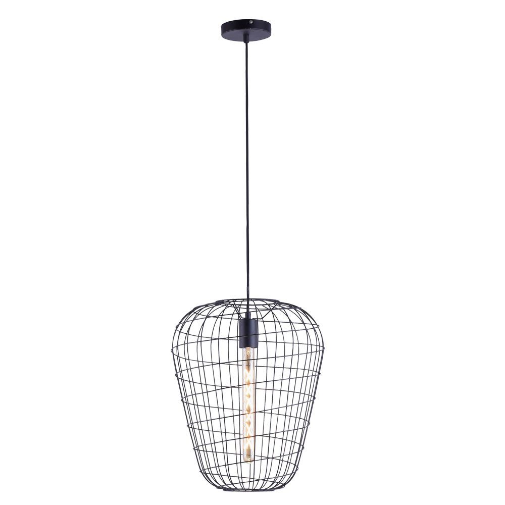 JUST LIGHT Pendelleuchte, Leuchtmittel nicht inklusive, Pendellampe Hängeleuchte Käfig Esszimmer Hängelampe