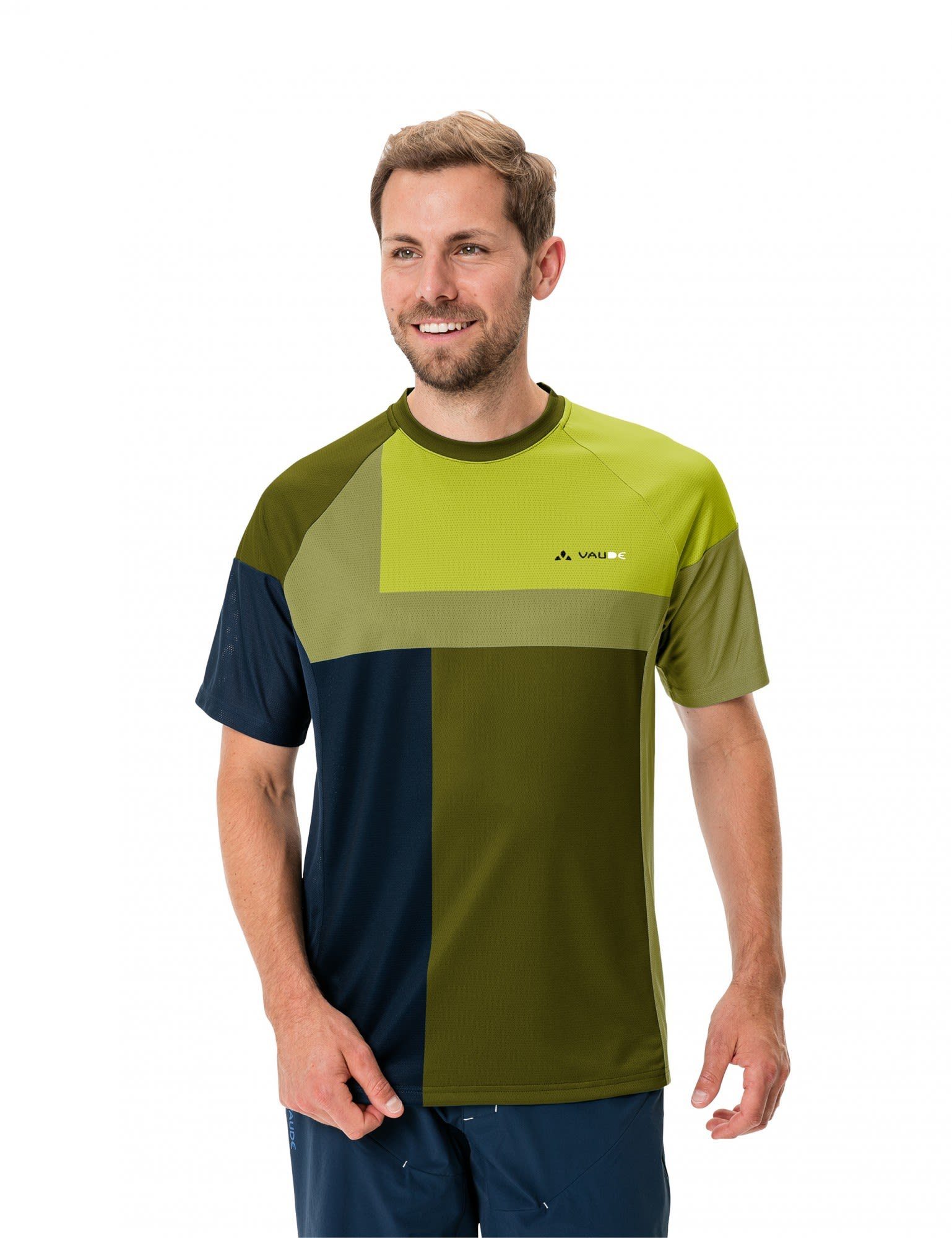 Herren Bright VAUDE Black Moab Vi - Green T-shirt T-Shirt Kurzarm-Shirt Mens Vaude
