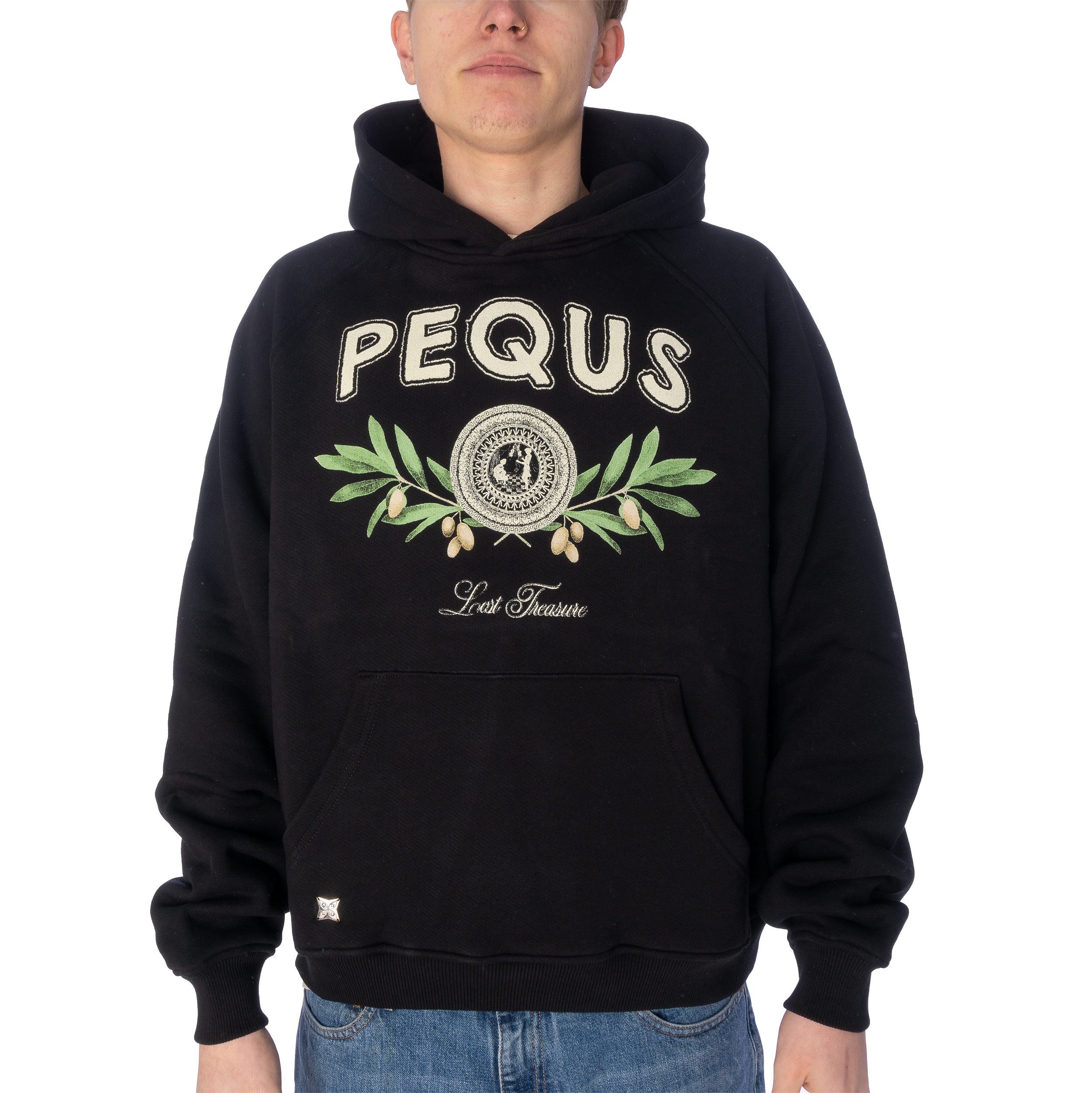 PEQUS Hoodie Hoodie Pequs Olive Coin Relic (1-tlg)