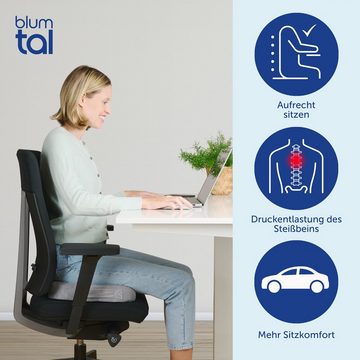 Blumtal Sitzkissen Ergonomisches Sitzkissen - in 3 Härtegraden, ideales Sitzkissen für das Auto und Büro