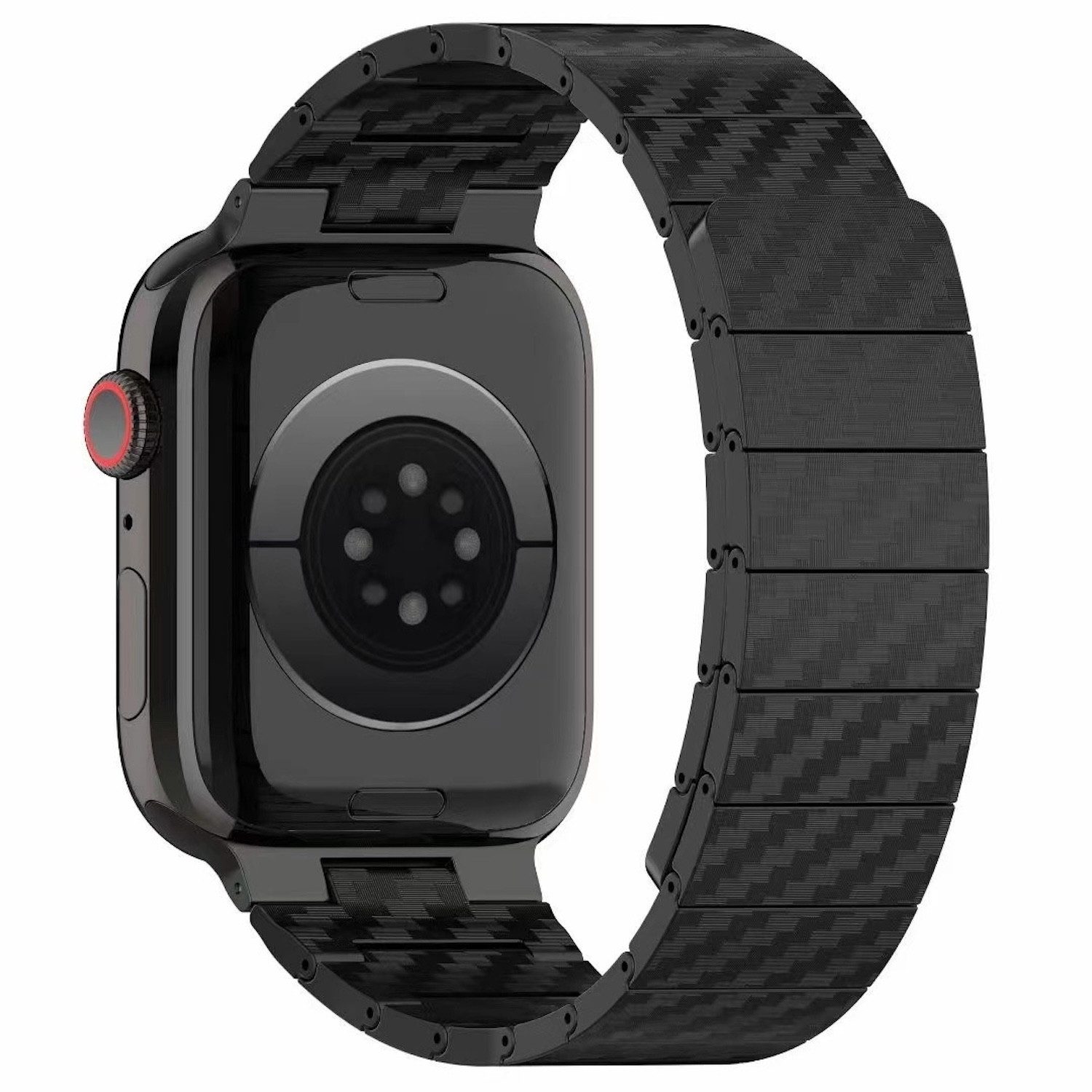 Wigento Smartwatch-Armband Für Apple Watch Ultra 2 / 1 49mm Carbon Magnetis günstig online kaufen