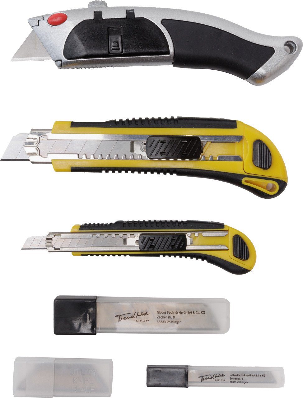 Trend Line Cuttermesser TrendLine Messer-Set mit 15 Ersatzklingen