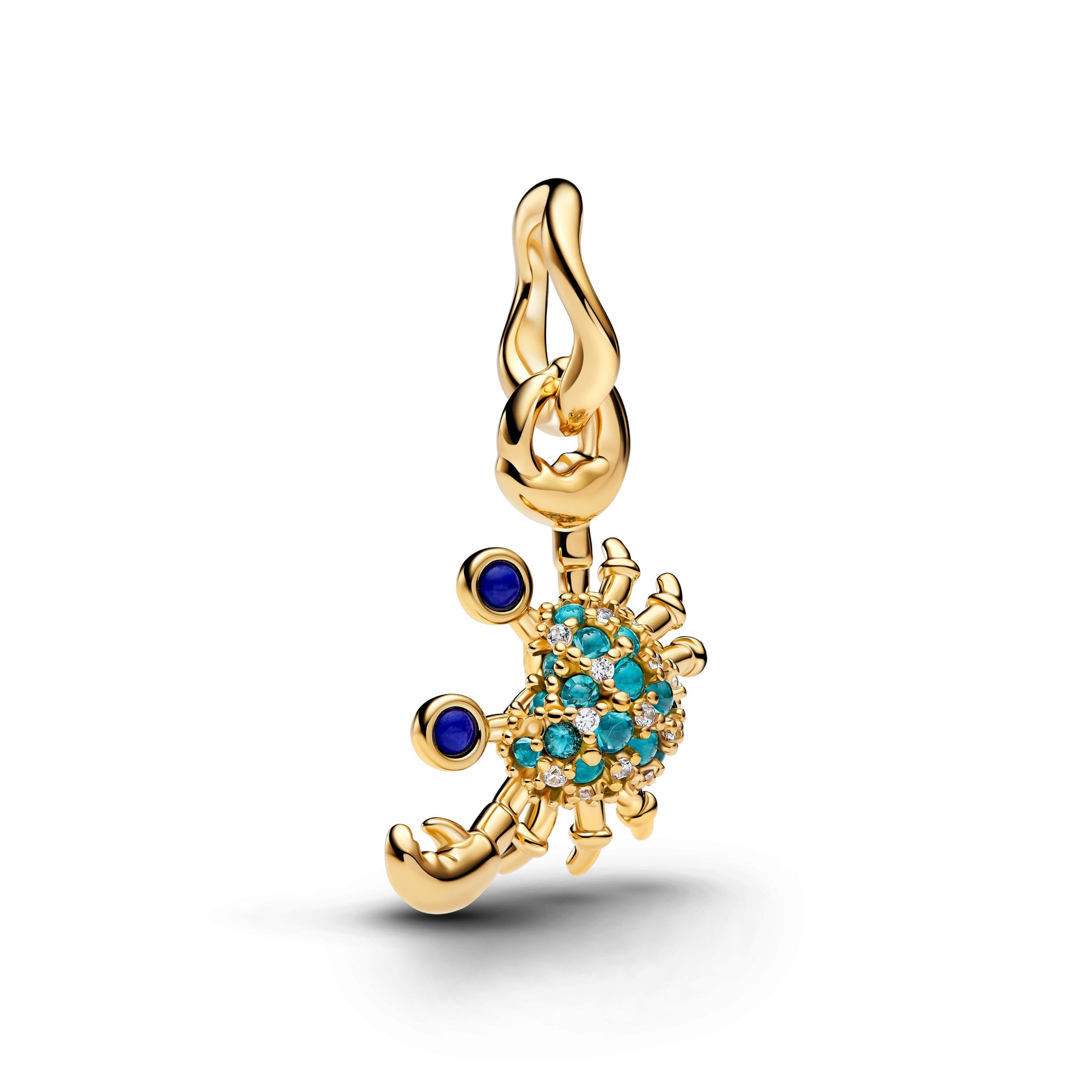 Pandora Charm-Einhänger Pandora Charm-Anhänger Damen Krabbe 14 Karat Vergoldet 764684C01