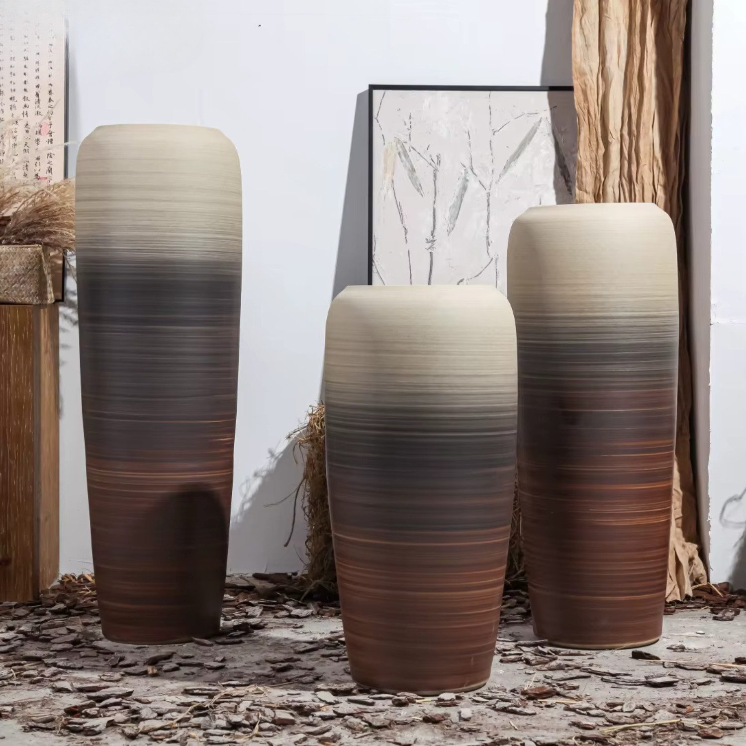 Quality Elegance Bodenvase Keramikvase im Nordic günstig online kaufen