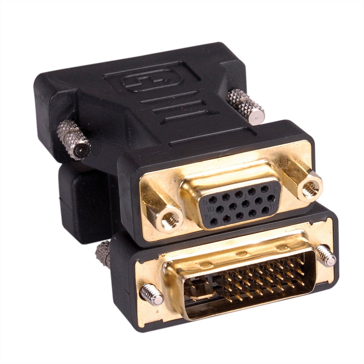 ROLINE DVI-VGA Adapter, DVI ST / VGA BU Audio- & Video-Adapter DVI-I 24 ...