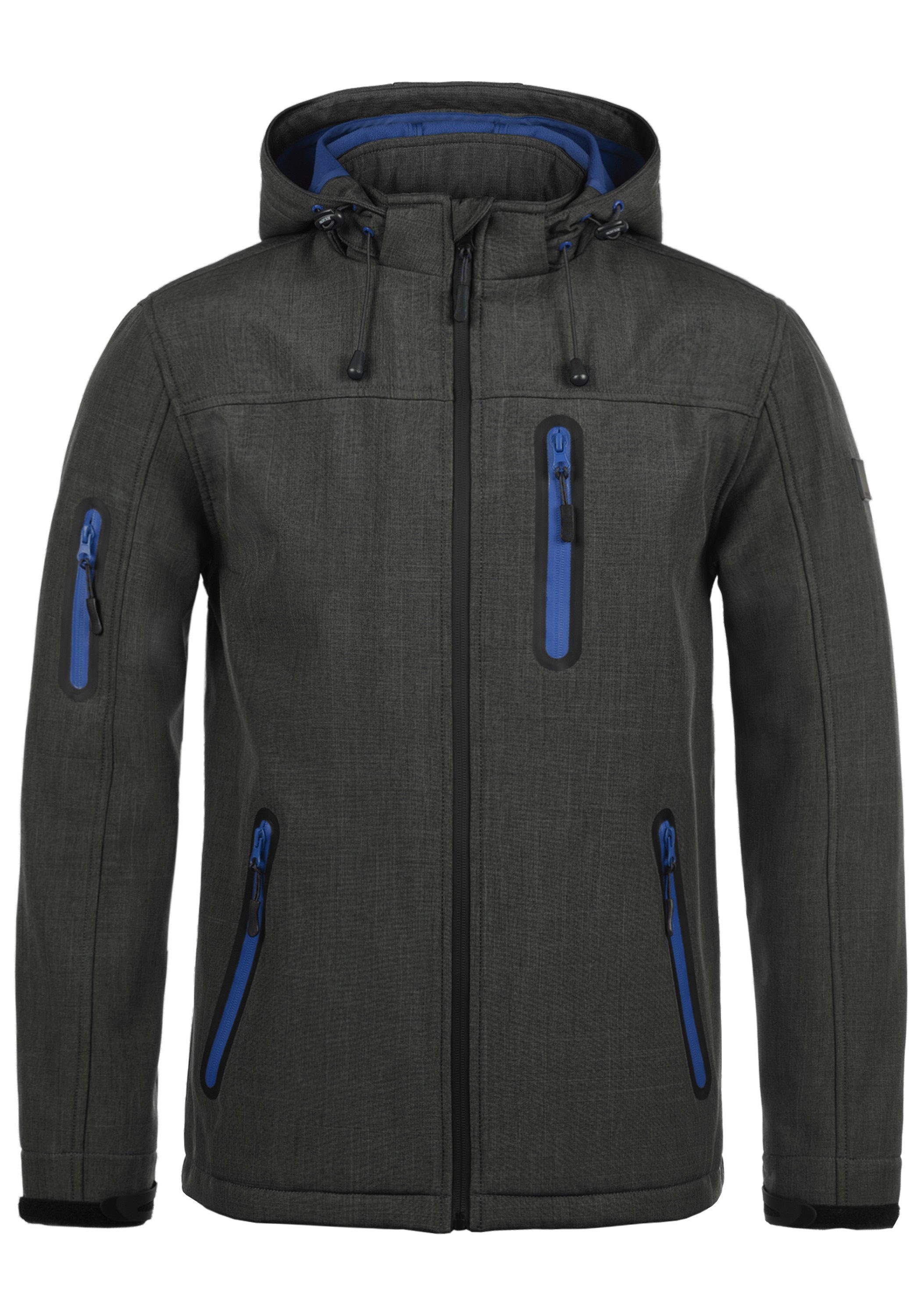 Indicode Softshelljacke IDOttawa Übergangsjacke mit abnehmbarer Kapuze