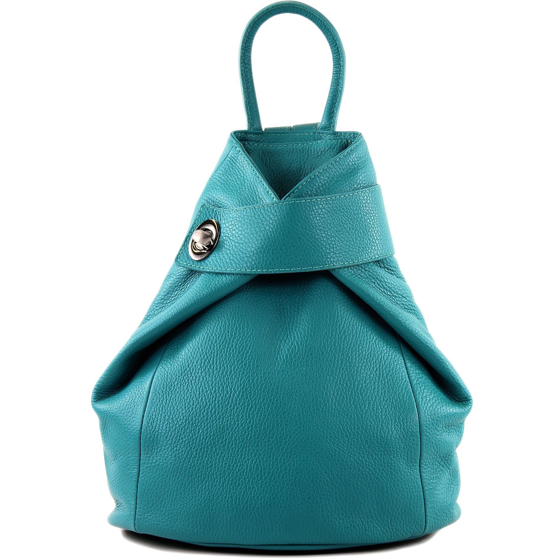 in T179, de Italy Rucksack modamoda Saphirblau Handmade Echtleder