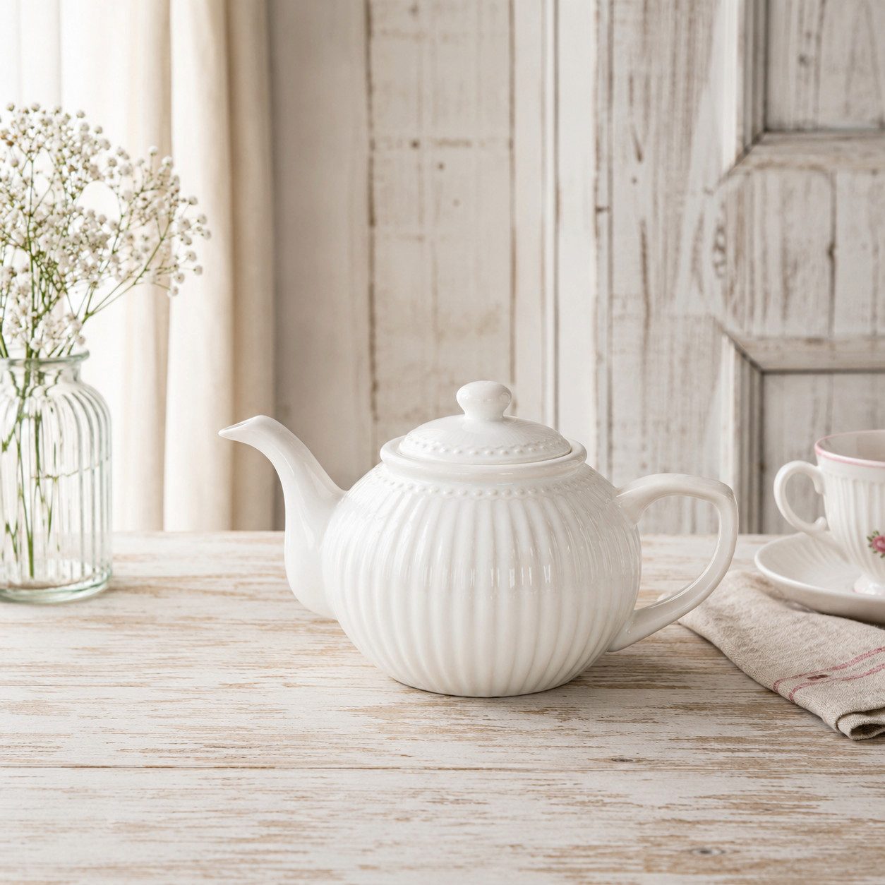 Greengate Teekanne GreenGate Teekanne Alice Weiß 1,5 L